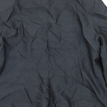 Womens UK Size 12 BHS Blue Biker Coat