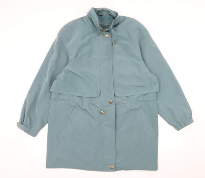 Silkana Womens Blue   Overcoat Coat Size 12