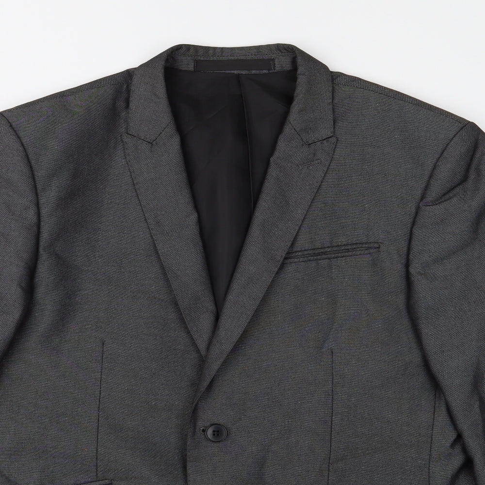 Mens UK Size 40 Marks and Spencer Regular Grey Suit Jacket