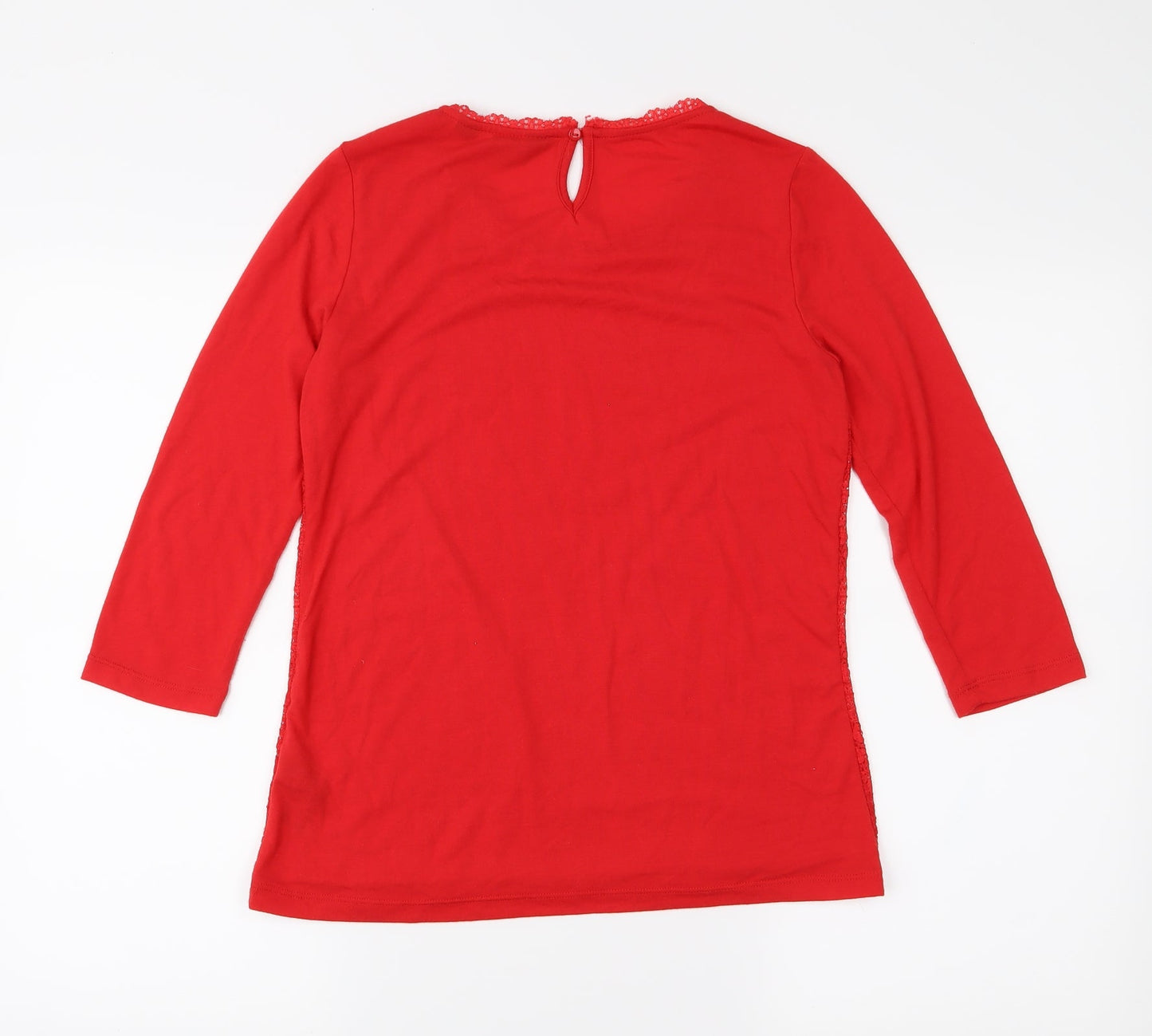 Womens UK Size 10 Dorothy Perkins Red Basic Blouse