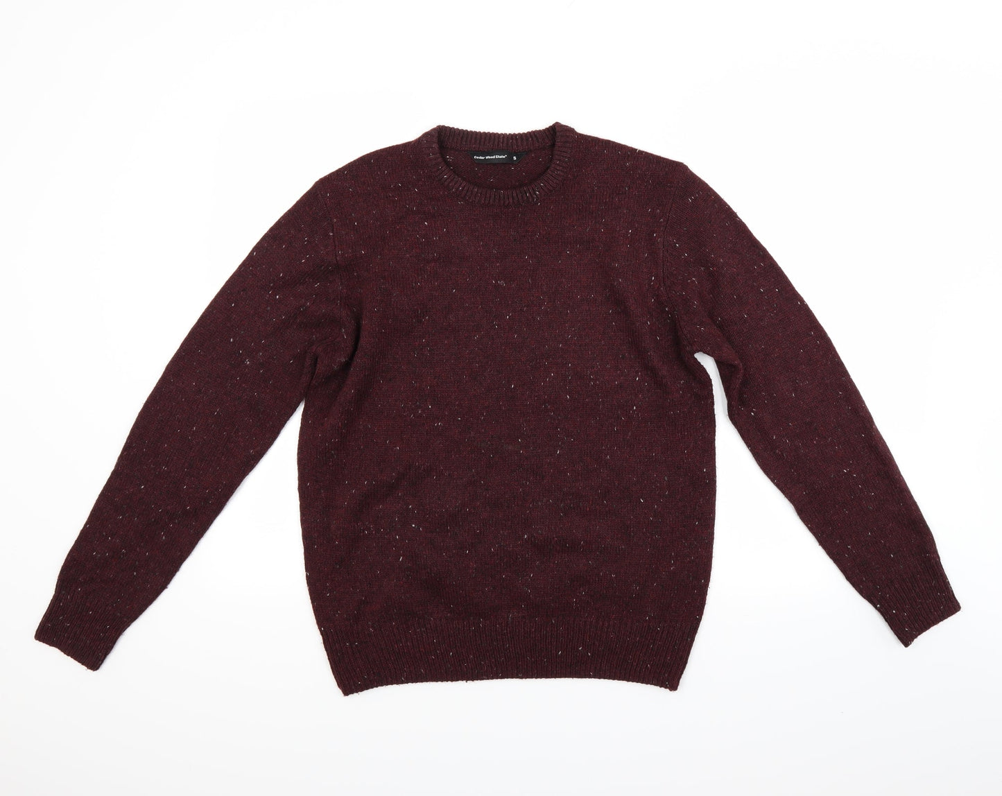 Ceader wood state Mens Red   Pullover Jumper Size S