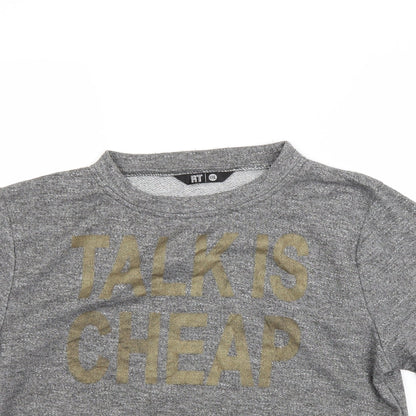 rt Womens Grey   Pullover Sweatshirt Size 2XL
