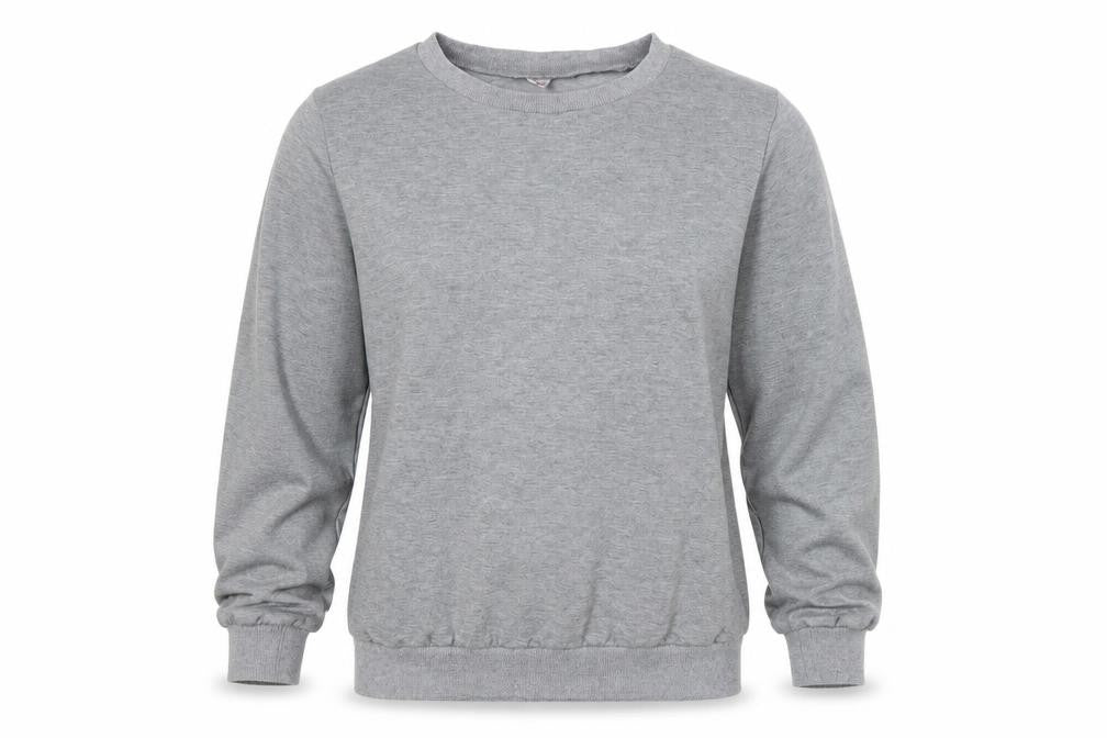 Womens Grey   Pullover Sweatshirt Size L