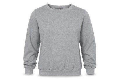 Womens Grey   Pullover Sweatshirt Size L