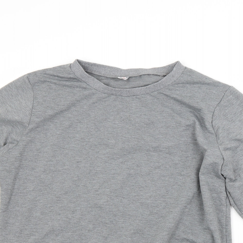 Preworn Womens Grey   Pullover Sweatshirt Size L