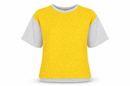 Pull&Bear Womens Yellow   Pullover Sweatshirt Size M