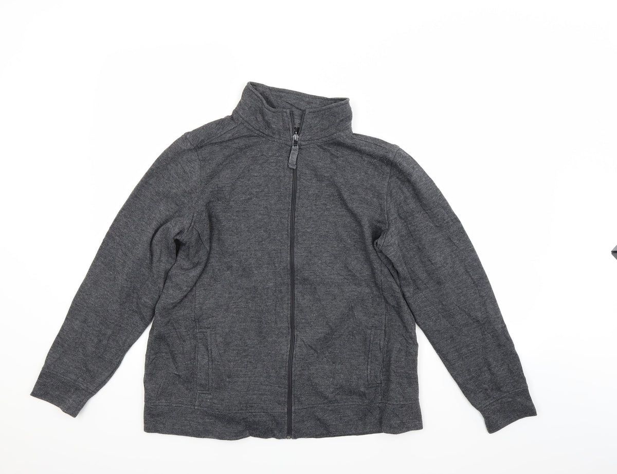 Womens Grey   Full Zip Sweatshirt Size M