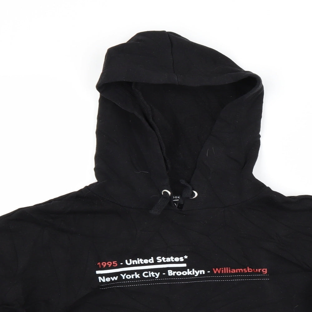 New Look Girls Black   Pullover Hoodie Size 12 Years  - New York