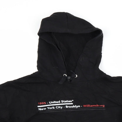 New Look Girls Black   Pullover Hoodie Size 12 Years  - New York