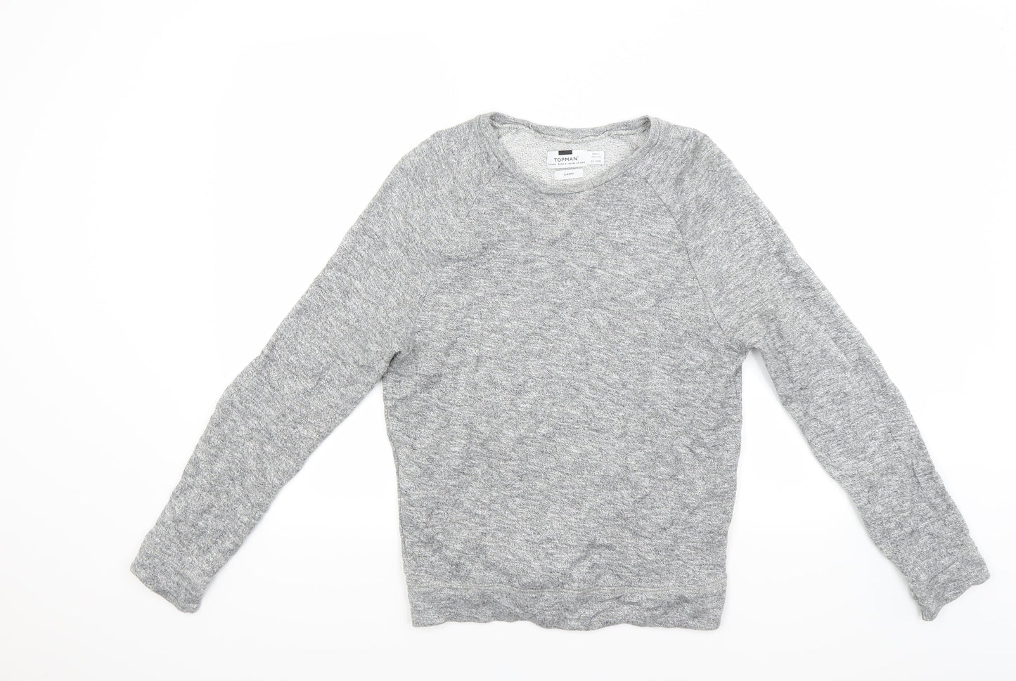 Topman Mens Grey   Henley Jumper Size XS