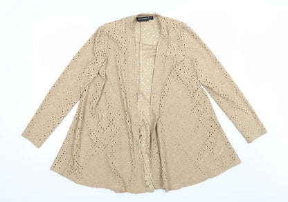Womens UK Size S Nina Leonard Brown Jacket