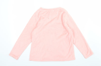 Just Like You Womens Pink  Fleece Top Pyjama Top Size M  - Dream Queen