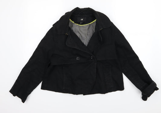 Womens UK Size 12 H&M Black Jacket