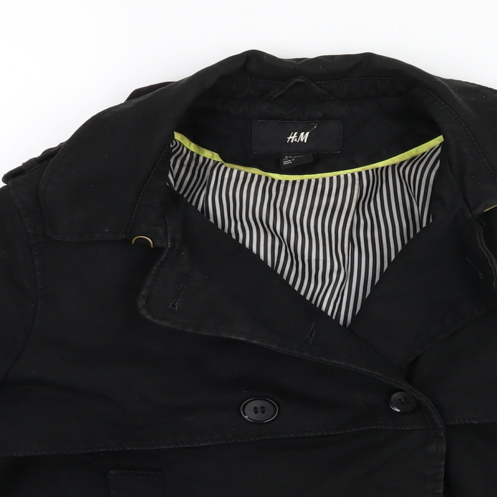 Womens UK Size 12 H&M Black Jacket