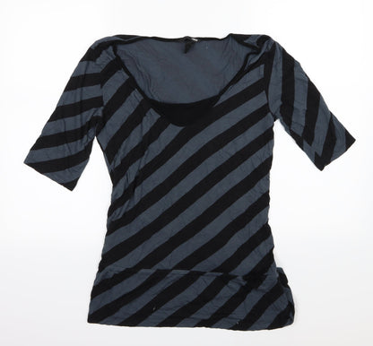 Womens UK Size L H&M Blue Basic T-Shirt