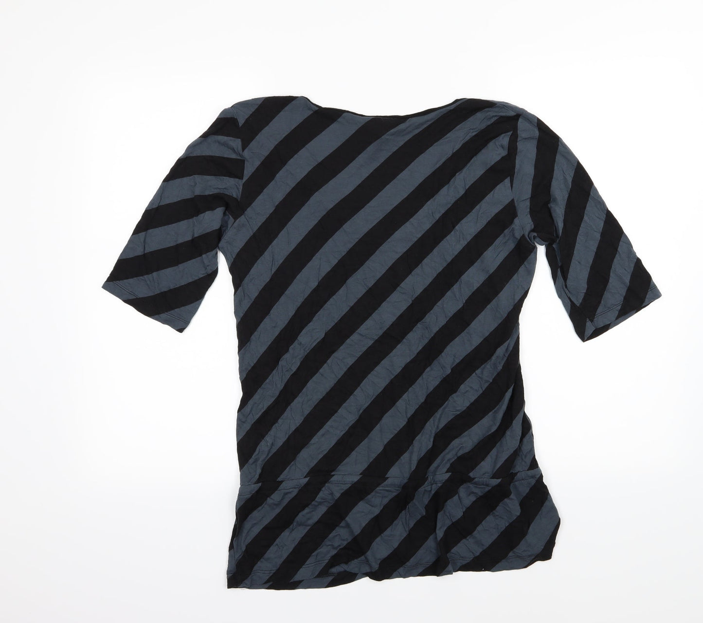 Womens UK Size L H&M Blue Basic T-Shirt