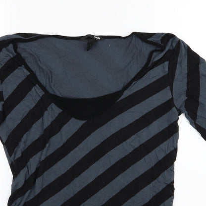 Womens UK Size L H&M Blue Basic T-Shirt