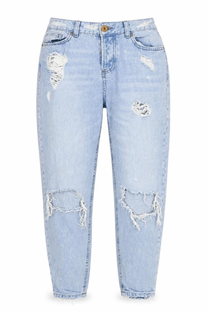 FB Sister Womens Blue  Denim Tapered Jeans Size S L26 in - Girlfriend Fit