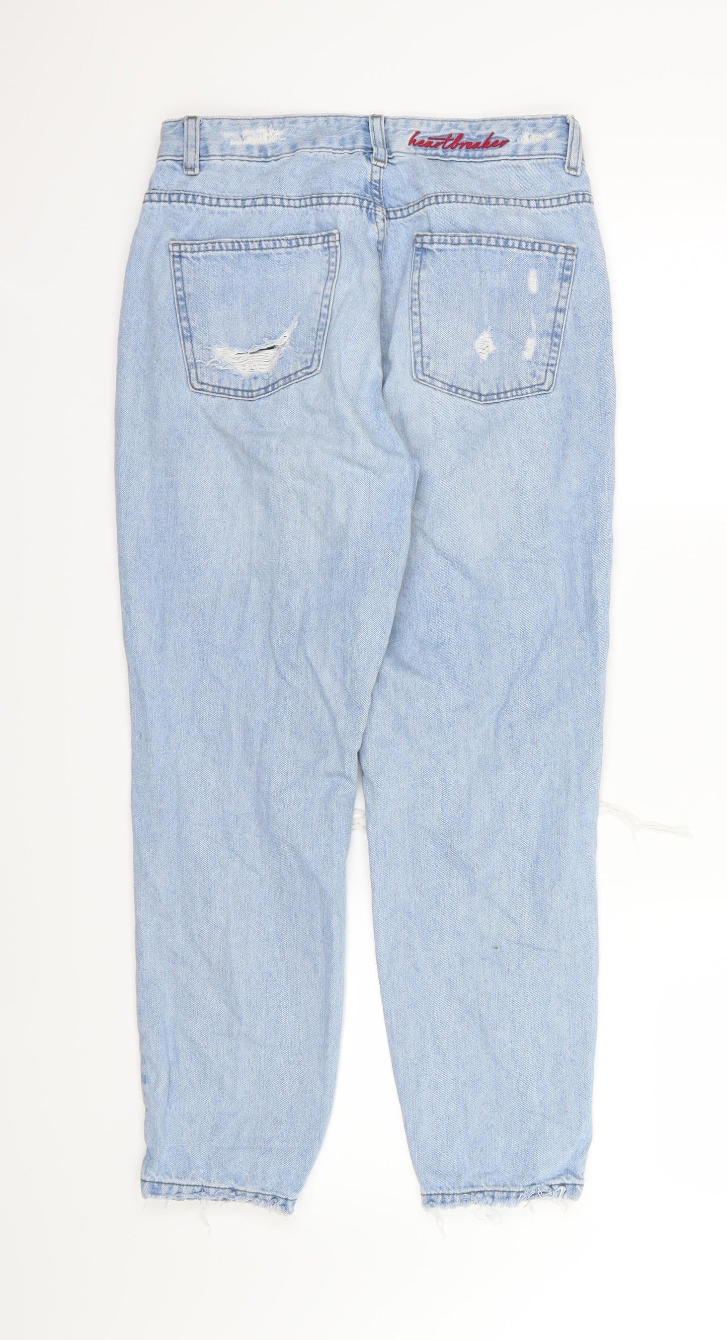 Womens UK Size S FB sister Regular Fit Tapered Blue Jeans