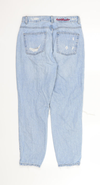 Womens UK Size S FB sister Regular Fit Tapered Blue Jeans