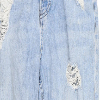 Womens UK Size S FB sister Regular Fit Tapered Blue Jeans
