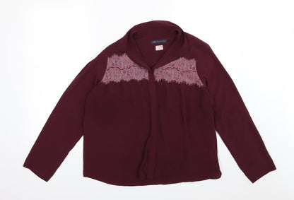 Womens UK Size 14 Marks and Spencer Purple Basic Blouse