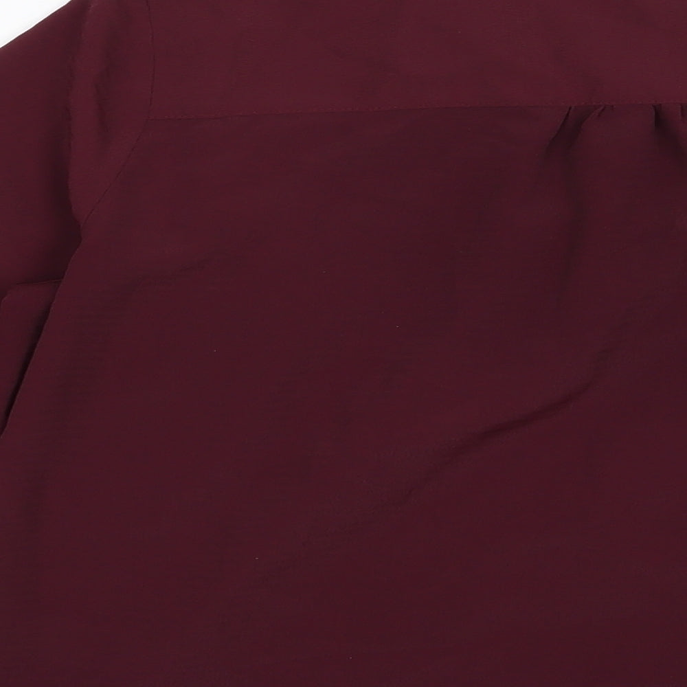 Womens UK Size 14 Marks and Spencer Purple Basic Blouse