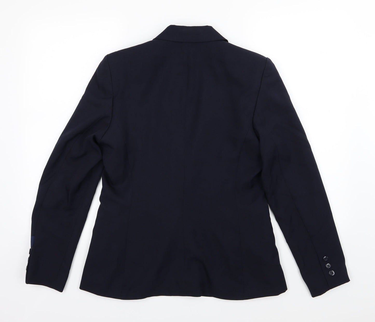 Tesco Womens Blue  Rayon Jacket Blazer Size 12  - Work Uniforn