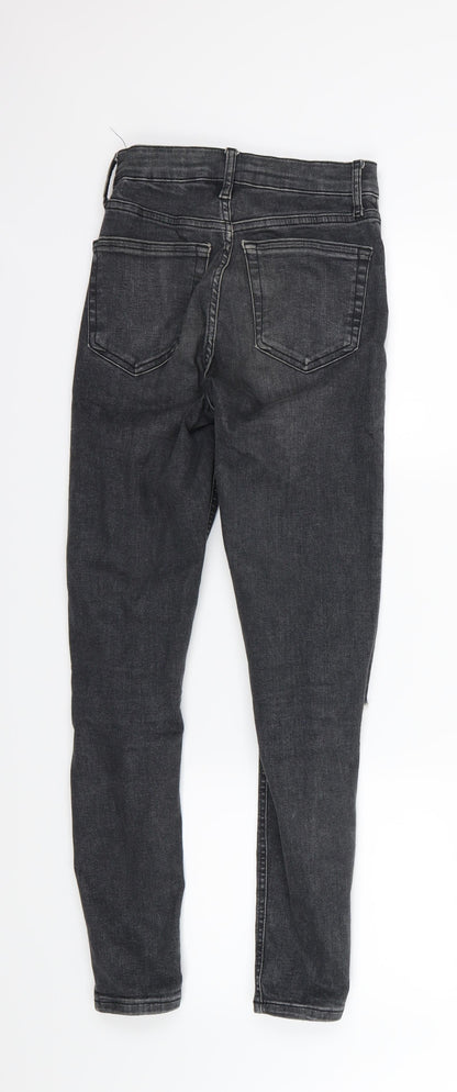 Topshop Womens Grey  Denim Skinny Jeans Size 25 in L32 in - Jamie