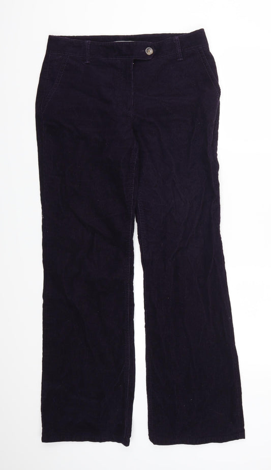 Ann Taylor Womens Purple  Corduroy Trousers  Size 32 L31 in