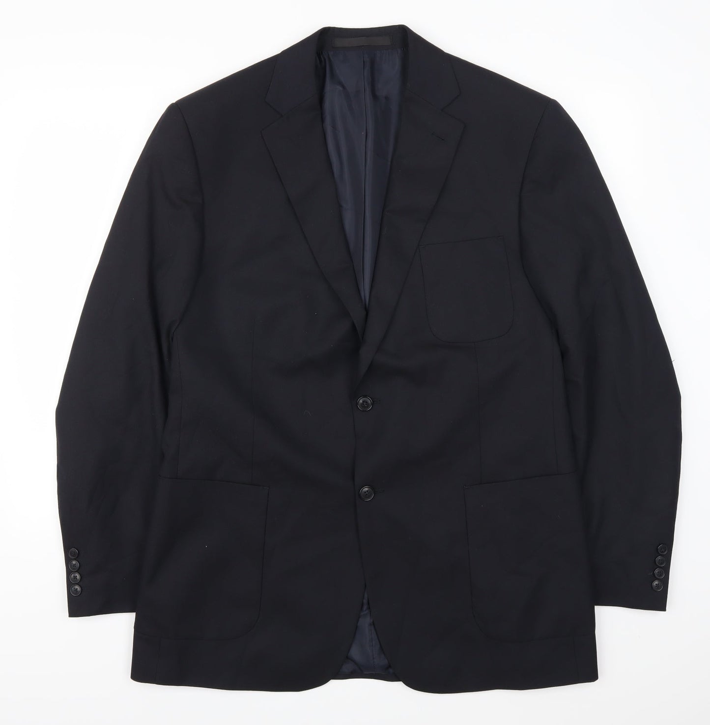 Mens UK Size 42 Marks and Spencer Regular Blue Suit Jacket
