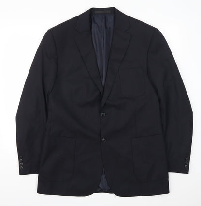 Mens UK Size 42 Marks and Spencer Regular Blue Suit Jacket
