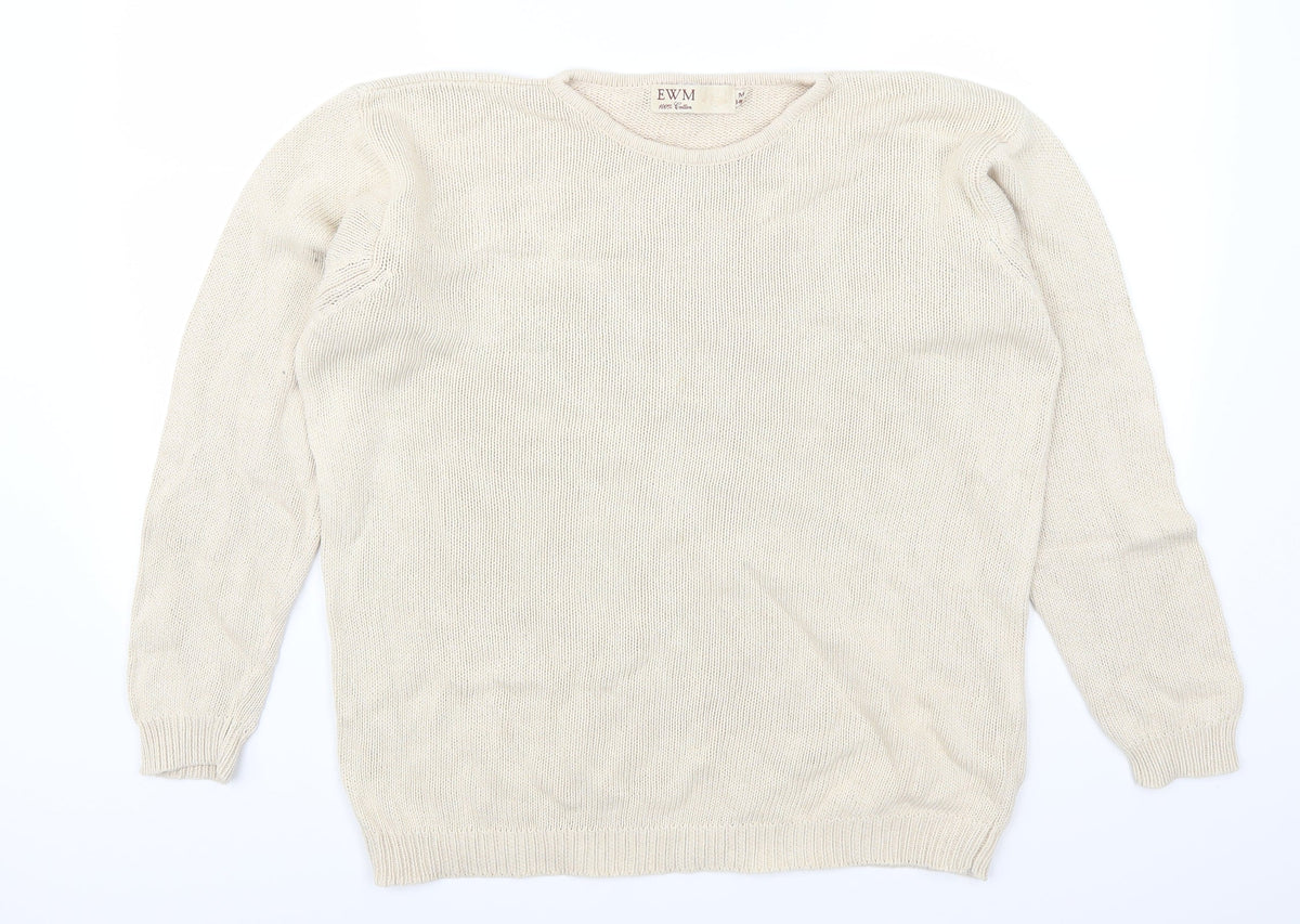 EWM Womens Beige   Pullover Jumper Size 14