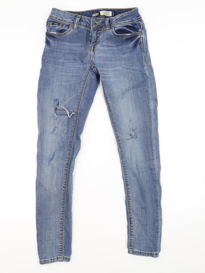 Mens UK Size 25 in Super Dry Slim Fit Skinny Blue Jeans