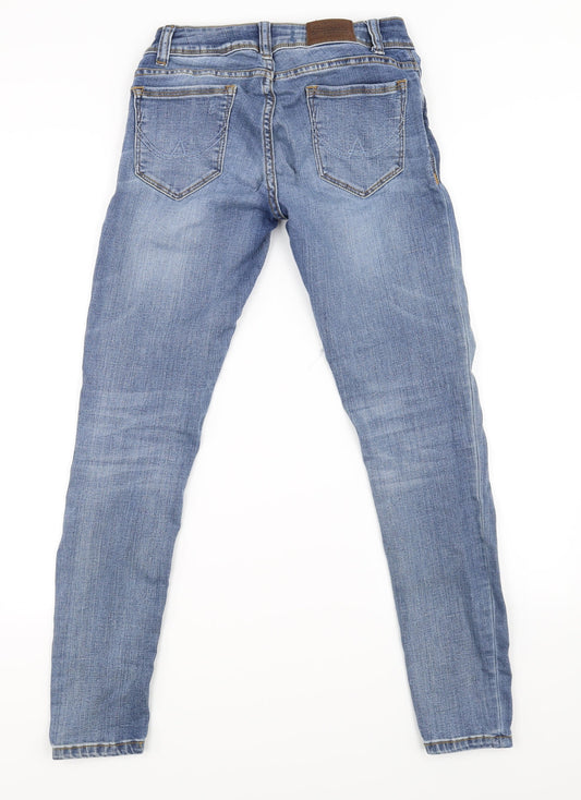 Mens UK Size 25 in Super Dry Slim Fit Skinny Blue Jeans