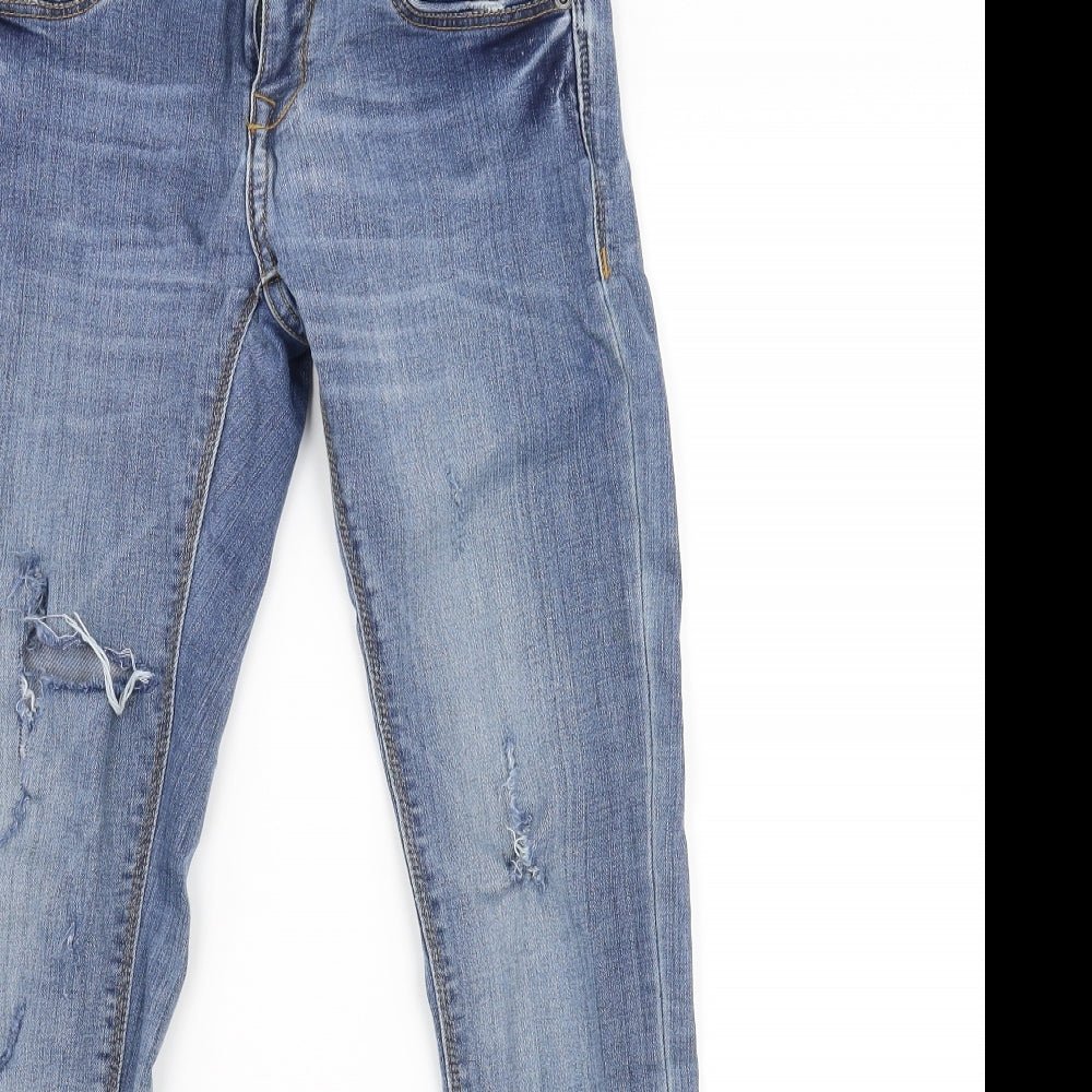 Mens UK Size 25 in Super Dry Slim Fit Skinny Blue Jeans