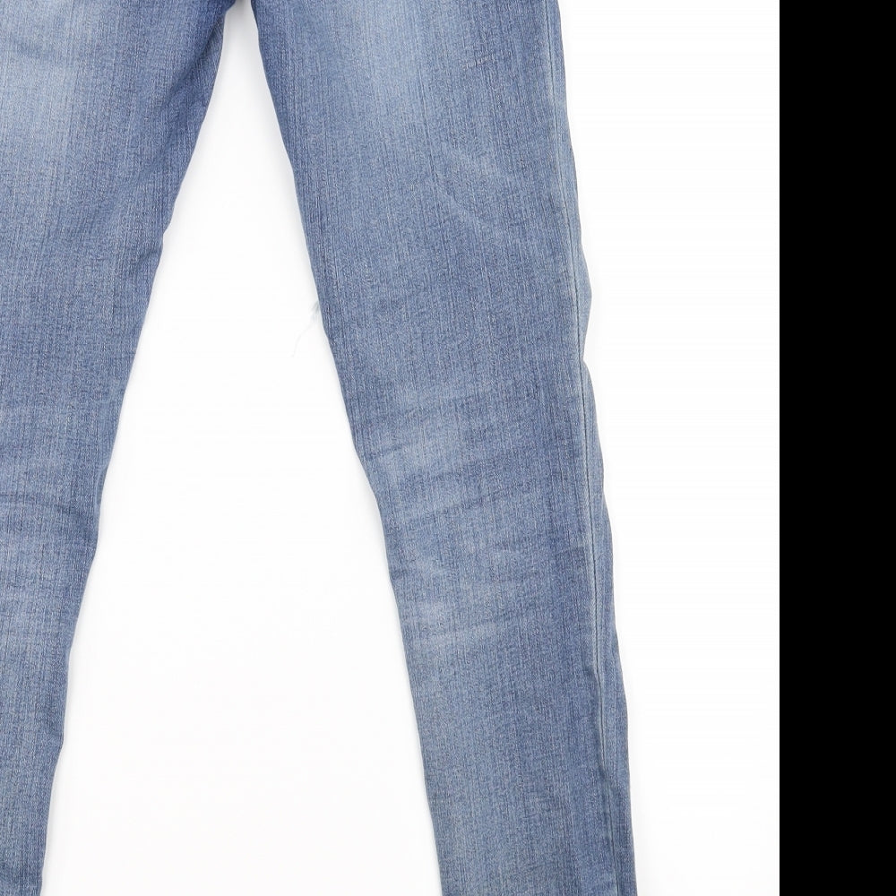 Mens UK Size 25 in Super Dry Slim Fit Skinny Blue Jeans