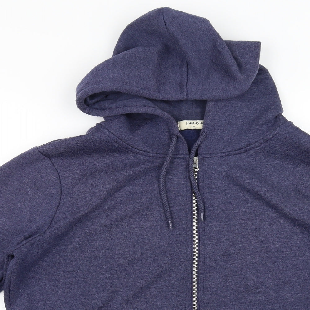 Papaya Mens Blue   Full Zip Sweatshirt Size M
