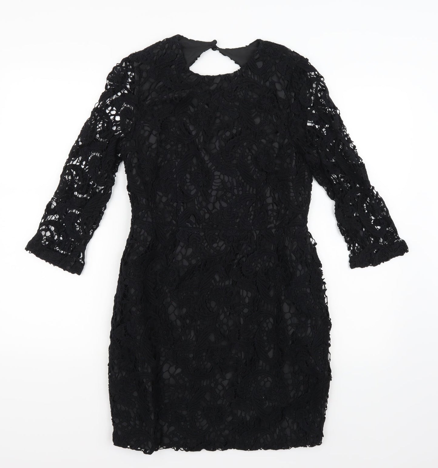 ASOS Womens Black  Rayon A-Line  Size 10