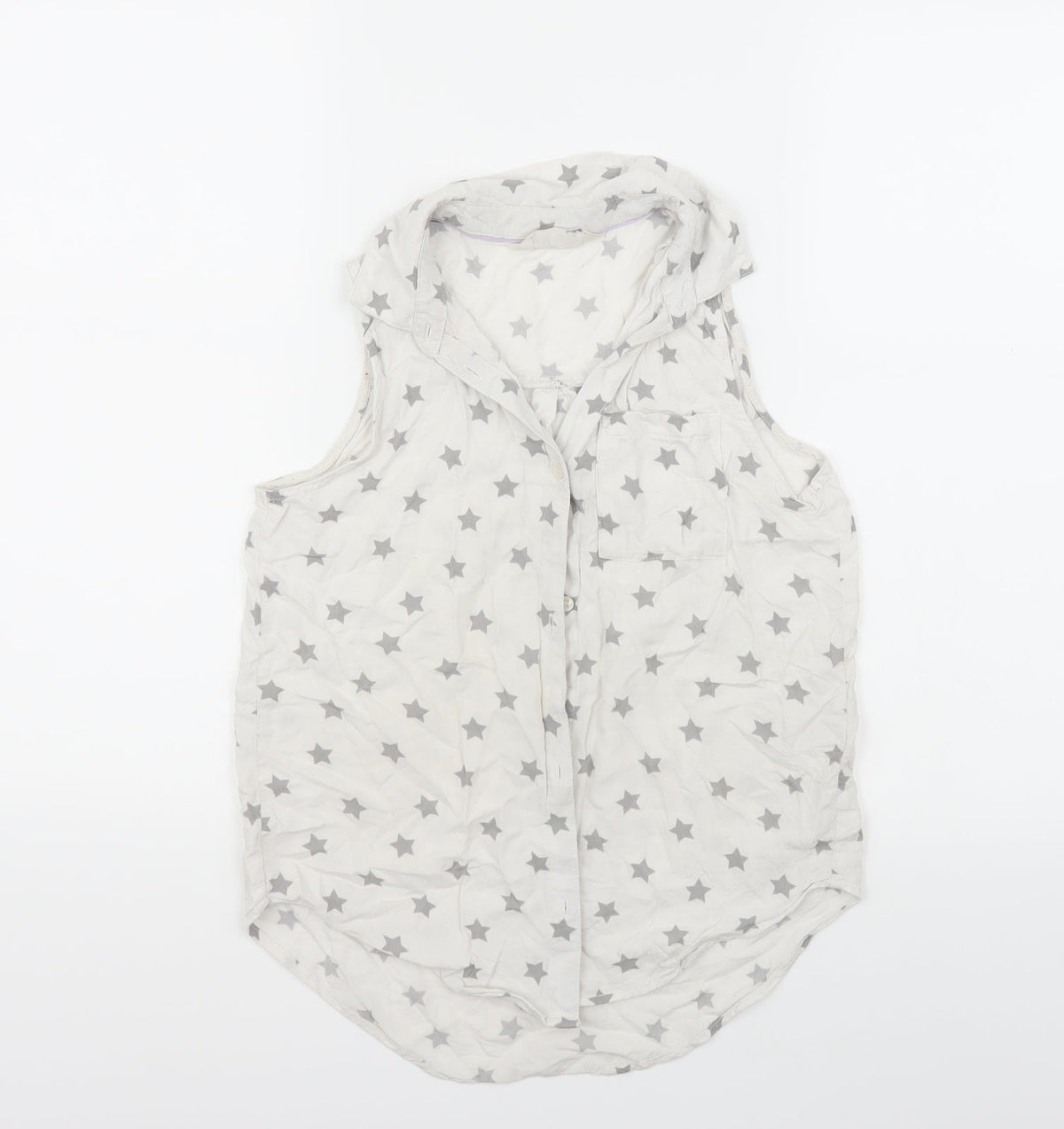 H&M Girls White   Basic Button-Up Size 12 Years