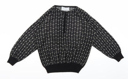 Styling Womens Black   Pullover Jumper Size M