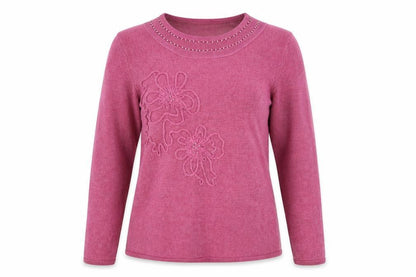Fay Louise Womens Purple   Pullover Jumper Size L