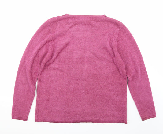 Fay Louise Womens Purple   Pullover Jumper Size L
