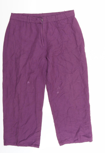 DASH Womens Purple   Trousers  Size 16 L24 in