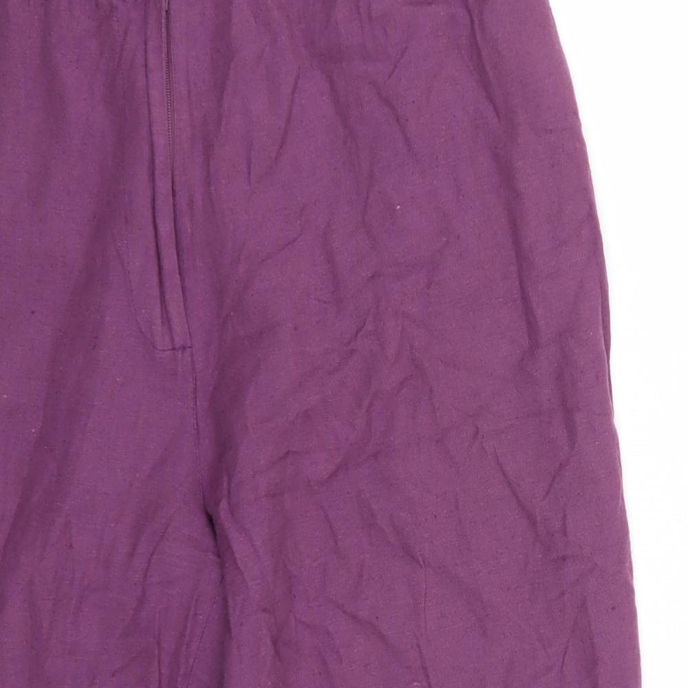 DASH Womens Purple   Trousers  Size 16 L24 in