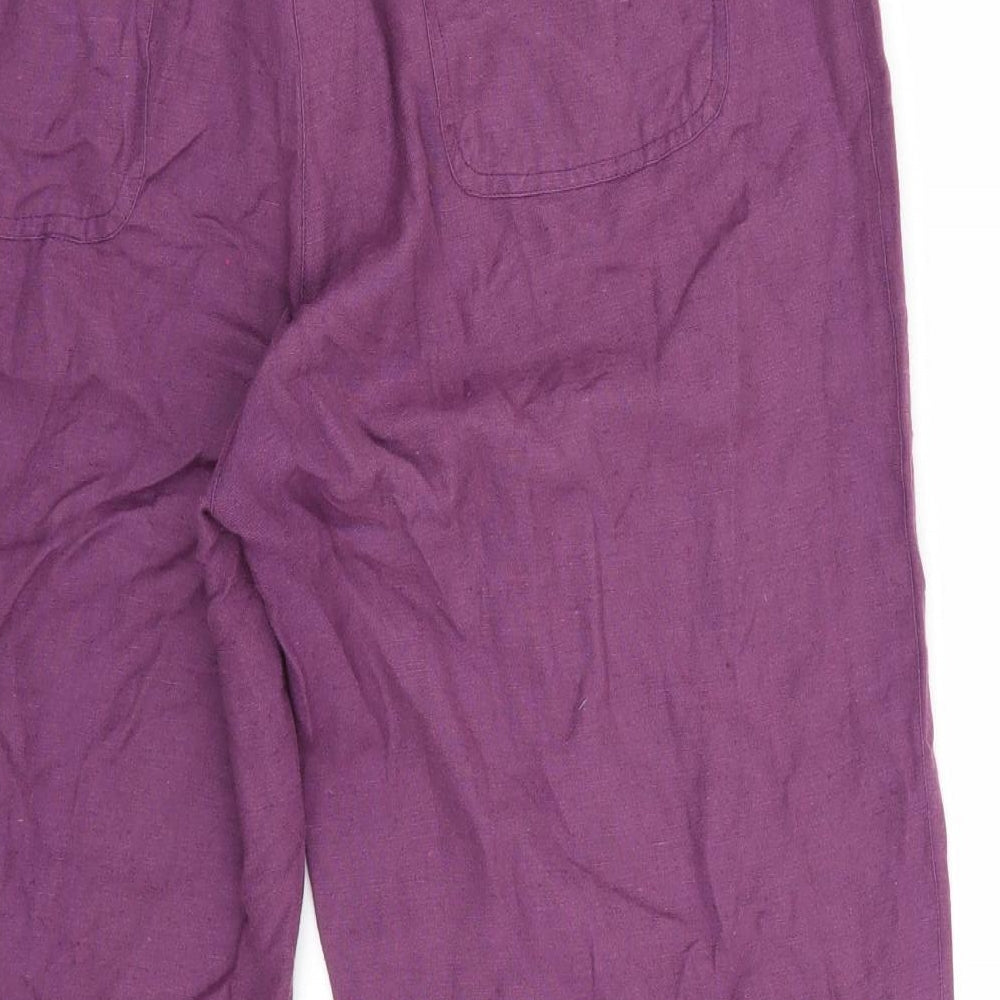 DASH Womens Purple   Trousers  Size 16 L24 in