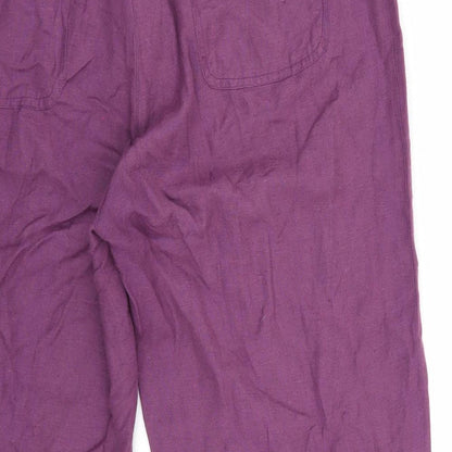 DASH Womens Purple   Trousers  Size 16 L24 in