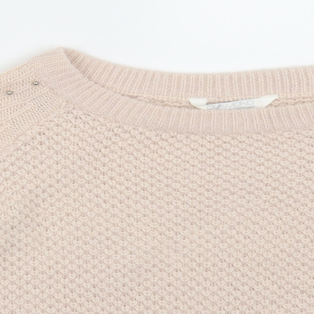 Diamonds Womens Pink   Pullover Jumper Size 12