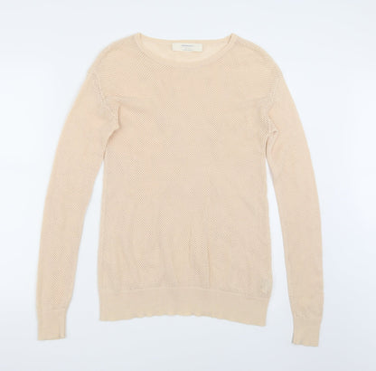 Zara Womens Beige   Pullover Jumper Size M