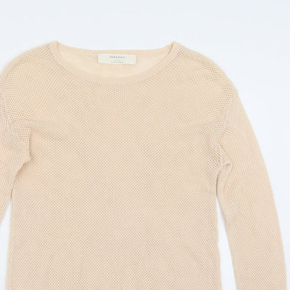 Zara Womens Beige   Pullover Jumper Size M